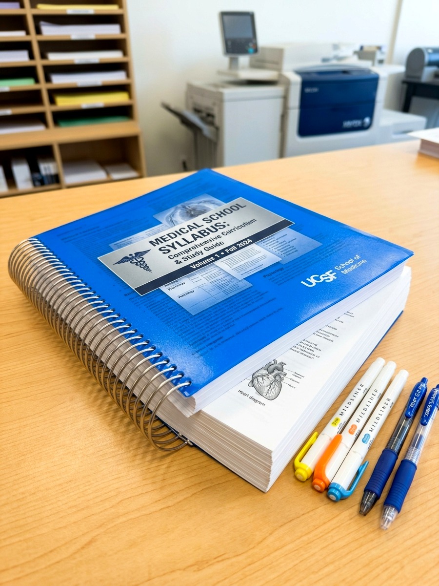 Laser printed medical syllabus and spiral binding — Faculty Copy House